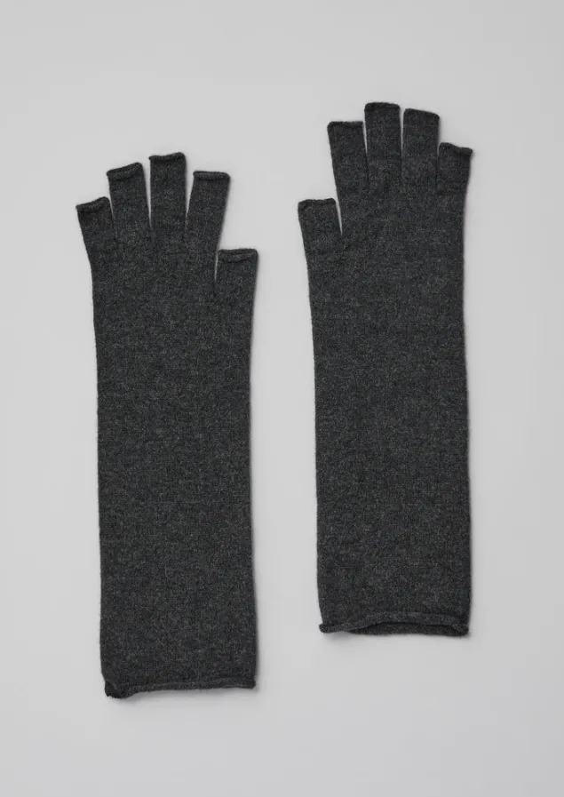 Hats, Scarves & Gloves-TOAST Nishiguchi Kutsushita Merino Tipless Gloves Anthracite