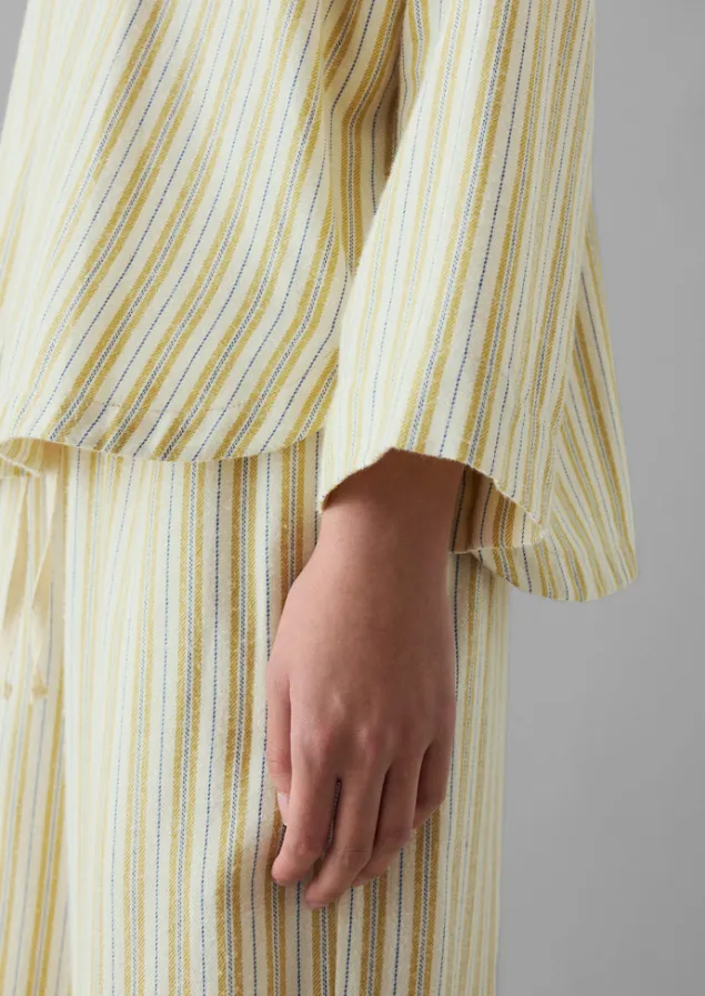 nova_stripe_flannel_pyjamas_5.webp Nightwear-TOAST Nova Stripe Flannel Pyjamas Ecru/Celery