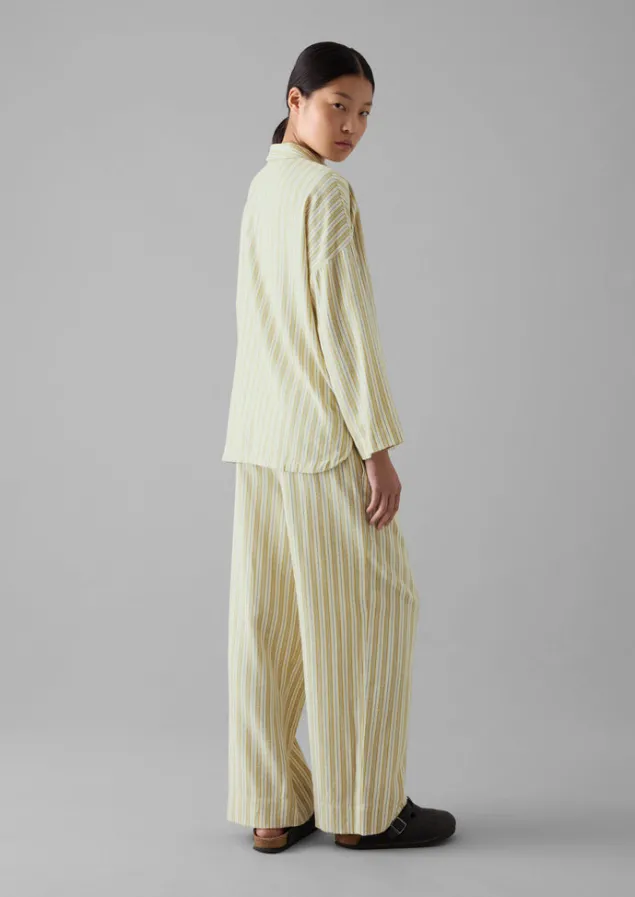 nova_stripe_flannel_pyjamas_6.webp Nightwear-TOAST Nova Stripe Flannel Pyjamas Ecru/Celery
