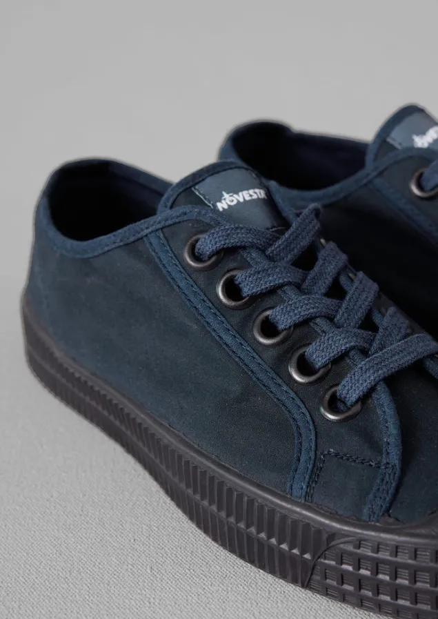 novesta_star_master_waxed_cotton_plimsolls_3.webp Trainers & Plimsolls-TOAST Novesta Star Master Waxed Cotton Plimsolls Navy