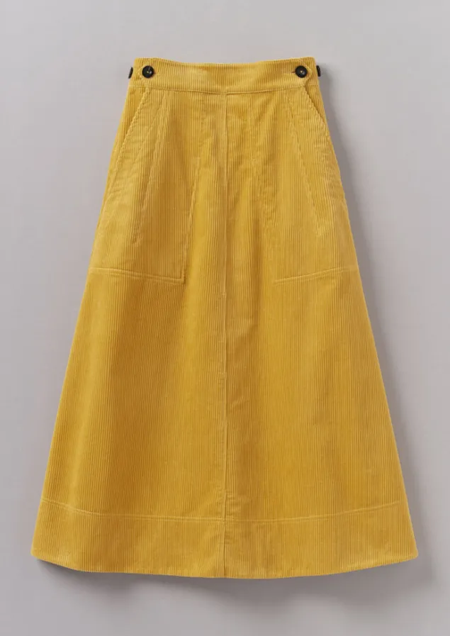 organic_cord_a_line_skirt_10-1.webp Cord | Workwear-TOAST Organic Cord A Line Skirt Heliodor