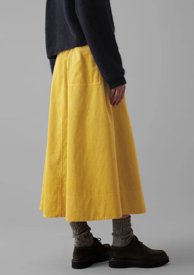 organic_cord_a_line_skirt_2-1.webp Cord | Workwear-TOAST Organic Cord A Line Skirt Heliodor