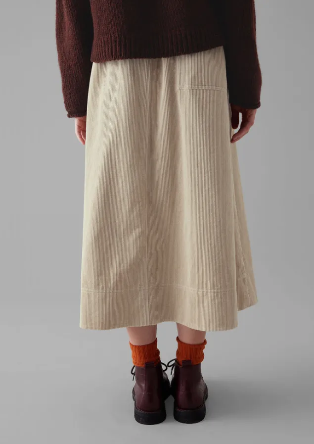 organic_cord_a_line_skirt_5.webp Cord | Workwear-TOAST Organic Cord A Line Skirt Moonstone
