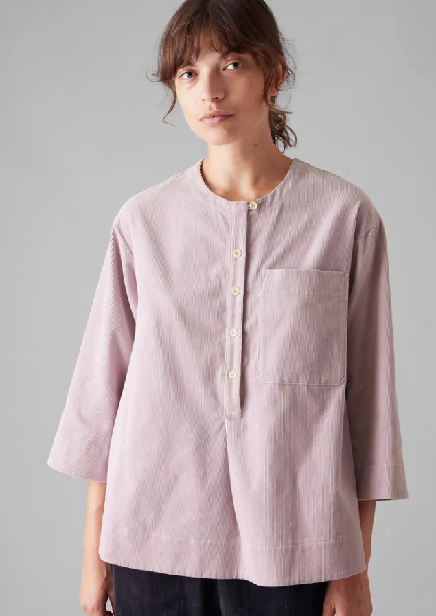 Cord | Loungewear-TOAST Organic Cord Patch Pocket Shirt WoodLilac