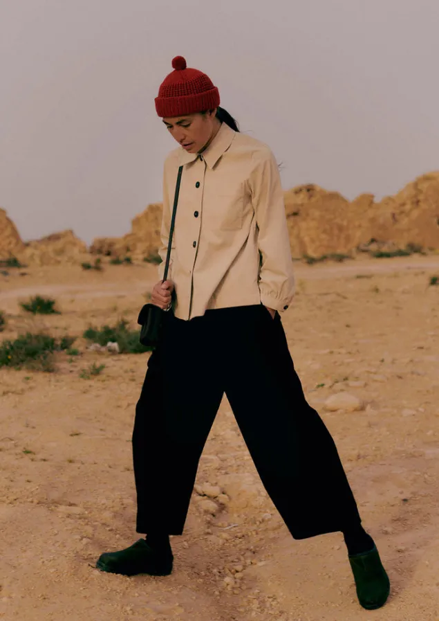 Cord | Trousers-TOAST Organic Cord Pleat Front Trousers BrownSlate