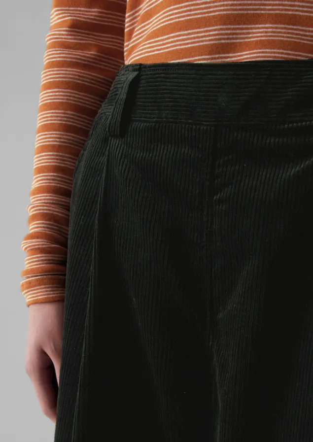 organic_cord_pleat_front_trousers_5.webp Cord | Trousers-TOAST Organic Cord Pleat Front Trousers BrownSlate