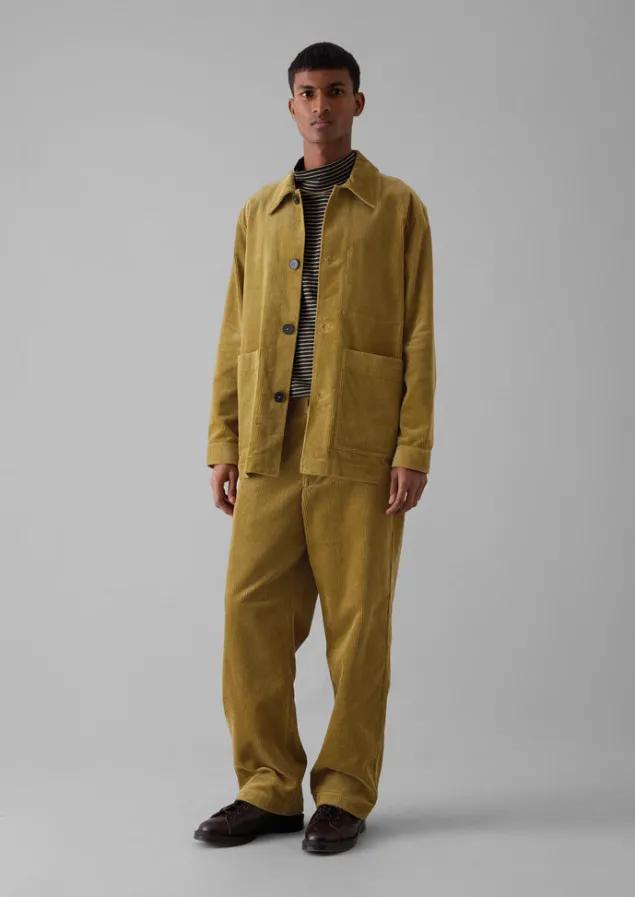 Cord | Coats & Jackets-TOAST Organic Cord Point Collar Jacket GoldenSand
