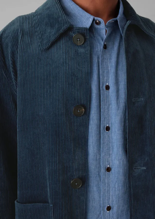 organic_cord_point_collar_jacket_10.webp Cord | Coats & Jackets-TOAST Organic Cord Point Collar Jacket DustyNavy