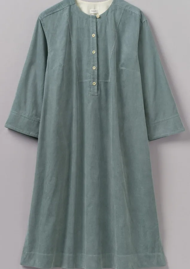 Cord | Loungewear-TOAST Organic Cord Tunic Dress DustyBlue