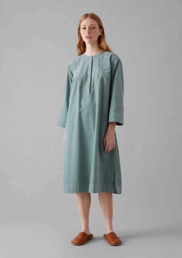 organic_cord_tunic_dress_7.webp Cord | Loungewear-TOAST Organic Cord Tunic Dress DustyBlue