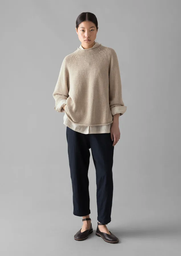 organic_cotton_linen_easy_sweater_12.webp Linen | Jersey-TOAST Organic Cotton Linen Easy Sweater Parchment