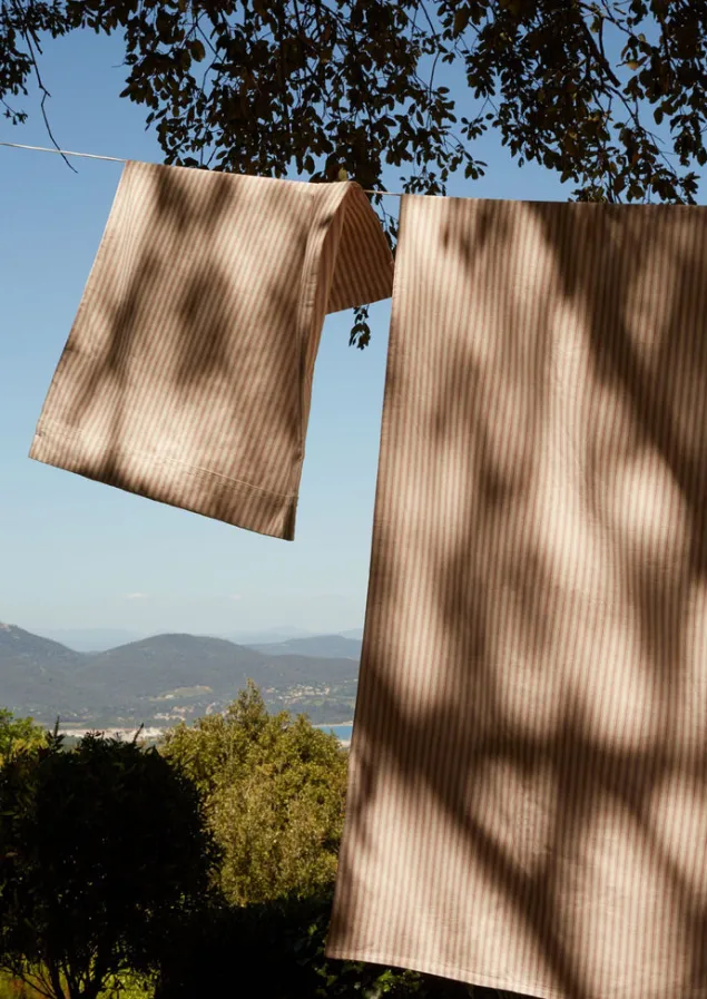 organic_cotton_ticking_stripe_housewife_pillowcase_3-3.webp Textiles | Bed Linen-TOAST Organic Cotton Ticking Stripe Housewife Pillowcase Ecru/Rose