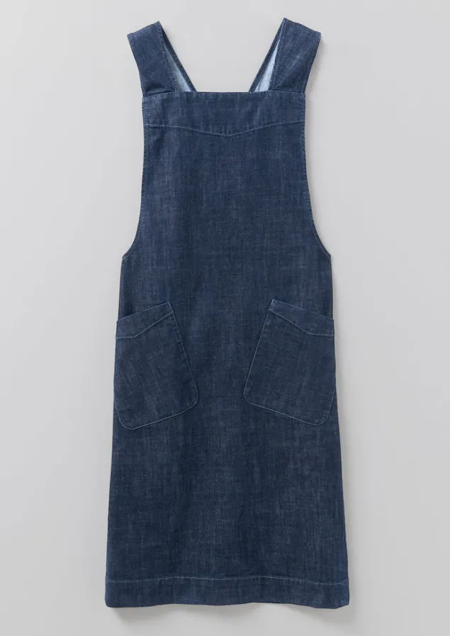 organic_denim_cross_back_apron_7.webp Outdoor | Aprons & Tea Towels-TOAST Organic Denim Cross Back Apron Indigo