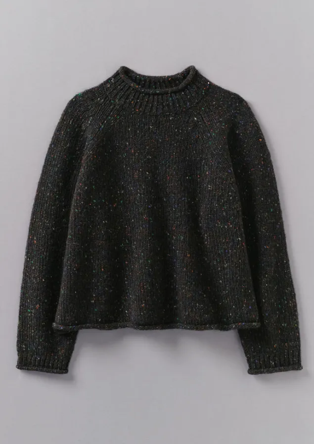 Knitwear-TOAST Orla Donegal Wool Sweater Galaxy