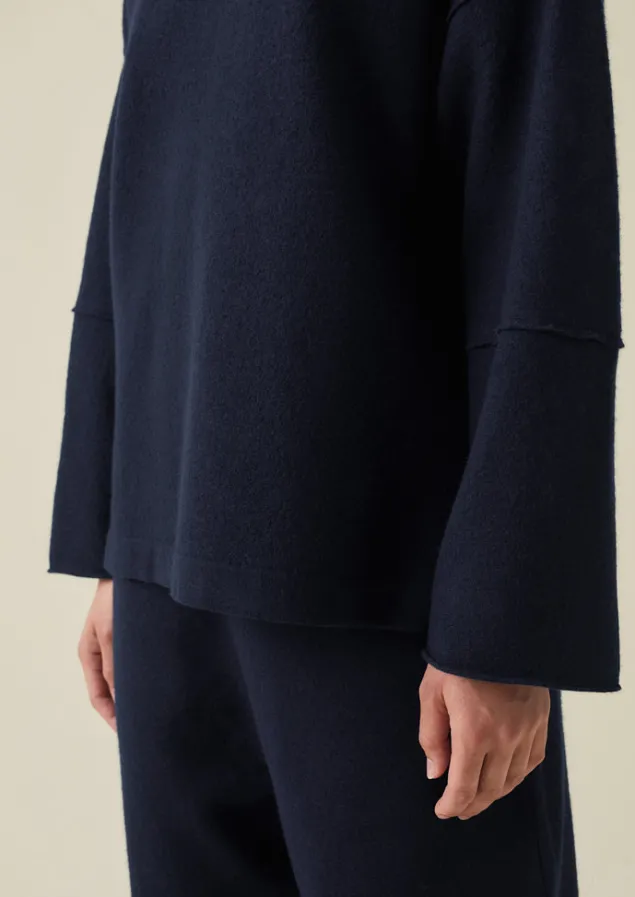 panelled_boiled_wool_sweater_3.webp Knitwear-TOAST Panelled Boiled Wool Sweater Navy