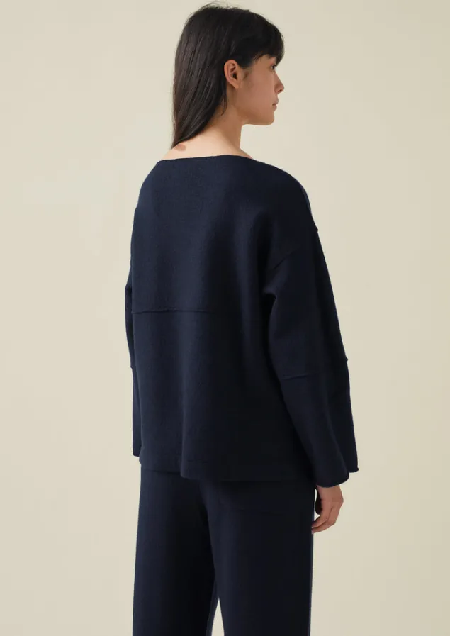 panelled_boiled_wool_sweater_4.webp Knitwear-TOAST Panelled Boiled Wool Sweater Navy