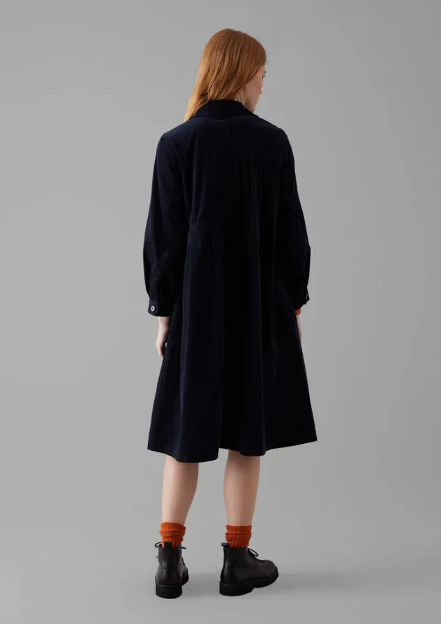 panelled_organic_needlecord_dress_2-1.webp Cord | Dresses-TOAST Panelled Organic Needlecord Dress Navy