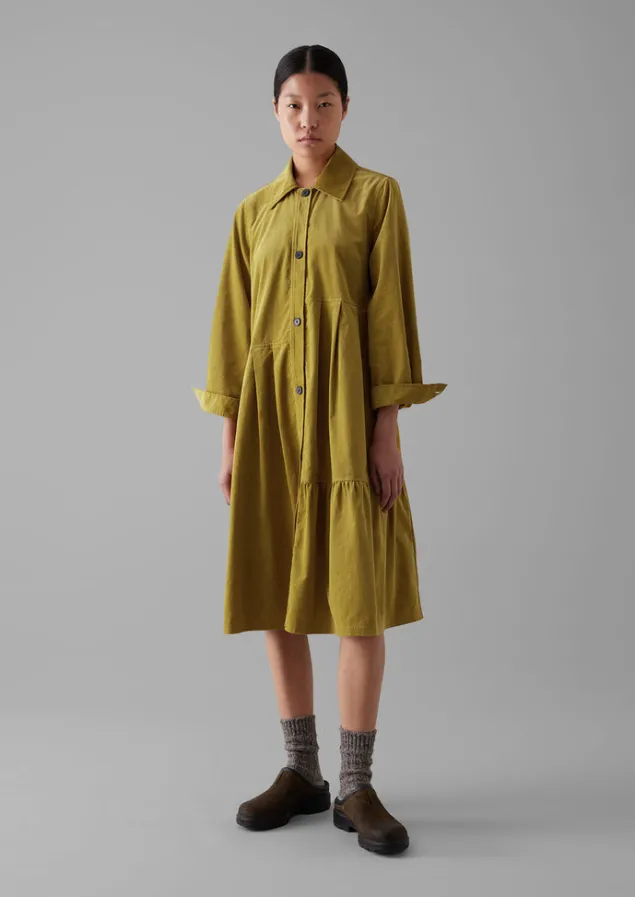 panelled_organic_needlecord_dress_8.webp Cord | Dresses-TOAST Panelled Organic Needlecord Dress GoldenOlive