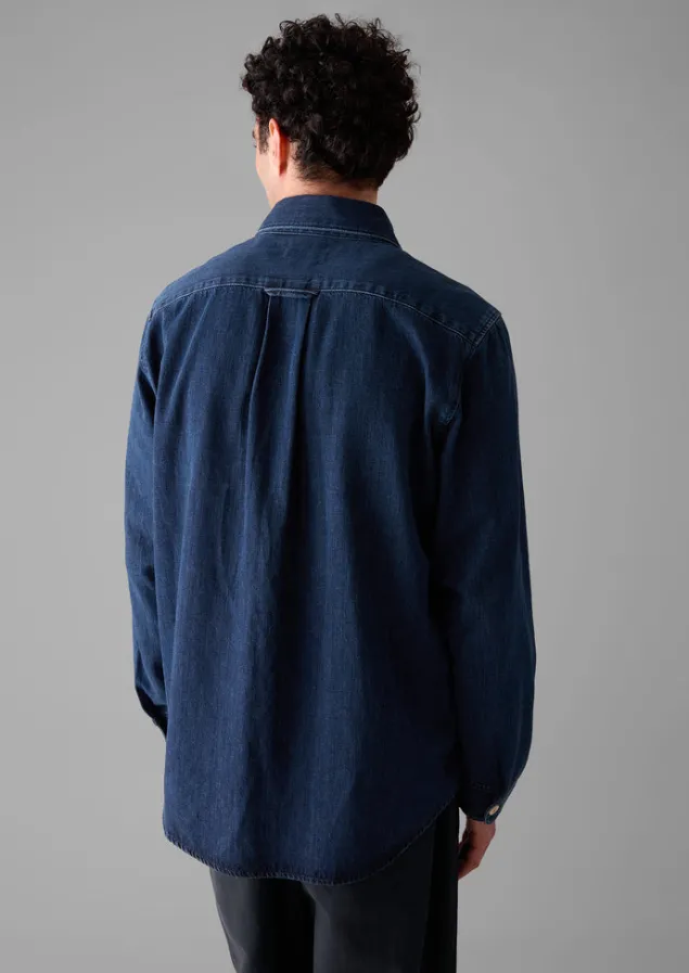 patch_pocket_denim_shirt_16.webp Denim | Workwear-TOAST Patch Pocket Denim Shirt Indigo