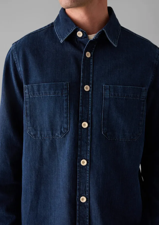 patch_pocket_denim_shirt_9.webp Denim | Workwear-TOAST Patch Pocket Denim Shirt Indigo