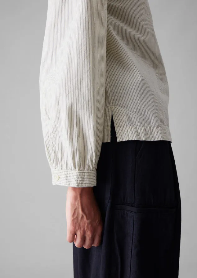 patch_pocket_stripe_organic_cotton_shirt_2.webp Shirts | Tops & Tees-TOAST Patch Pocket Stripe Organic Cotton Shirt SunwashedBlue