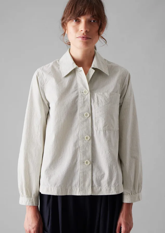 patch_pocket_stripe_organic_cotton_shirt_6.webp Shirts | Tops & Tees-TOAST Patch Pocket Stripe Organic Cotton Shirt SunwashedBlue