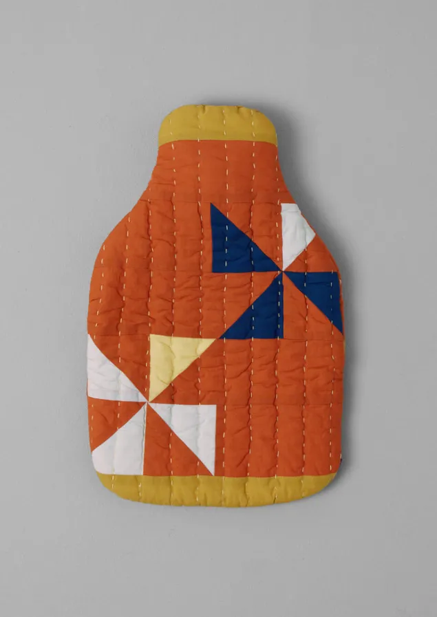 Textiles | Hot Water Bottle Covers-TOAST Pinwheel Patchwork Hot Water Bottle Cover Spice