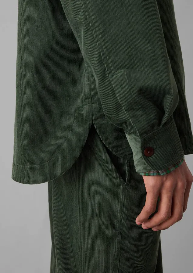 point_collar_organic_cord_shirt_2-1.webp Cord | Shirts-TOAST Point Collar Organic Cord Shirt DarkMineralGreen
