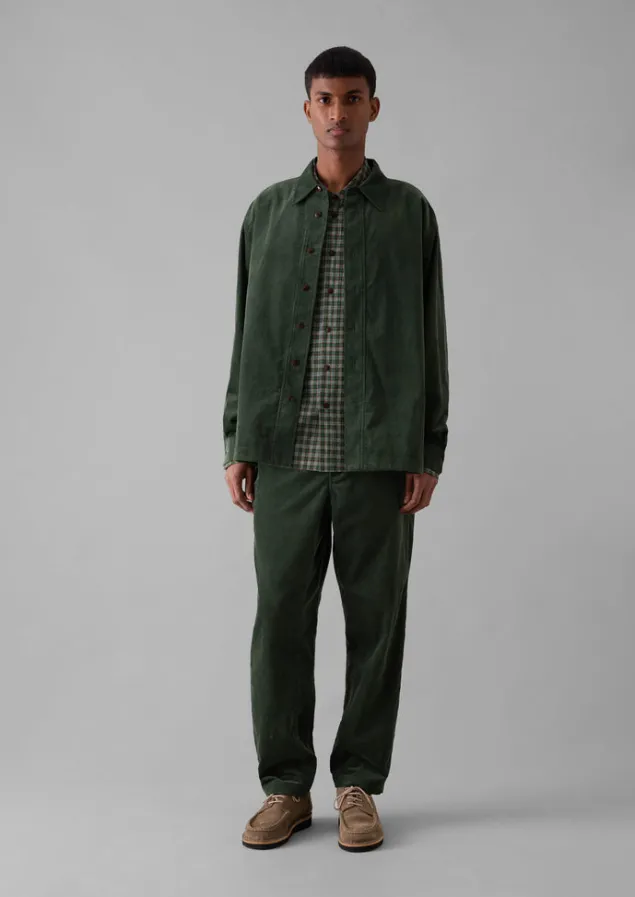 point_collar_organic_cord_shirt_3-1.webp Cord | Shirts-TOAST Point Collar Organic Cord Shirt DarkMineralGreen