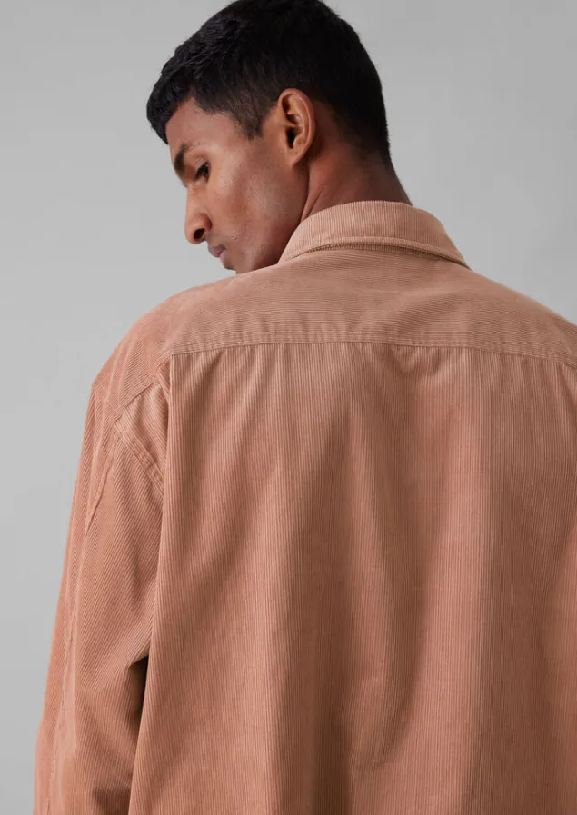 point_collar_organic_cord_shirt_4.webp Cord | Shirts-TOAST Point Collar Organic Cord Shirt RoseQuartz