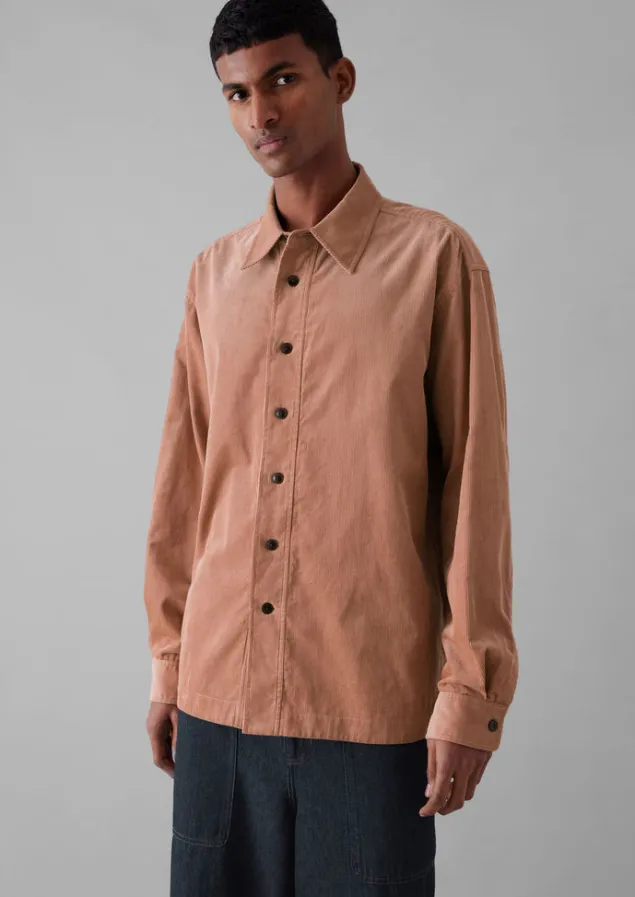 point_collar_organic_cord_shirt_7.webp Cord | Shirts-TOAST Point Collar Organic Cord Shirt RoseQuartz