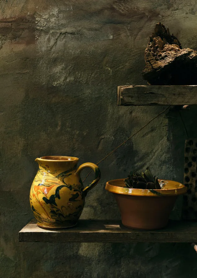 poterie_barbotine_marbled_pouring_bowl_17.webp Ceramics | Tableware-TOAST Poterie Barbotine Marbled Pouring Bowl Honey