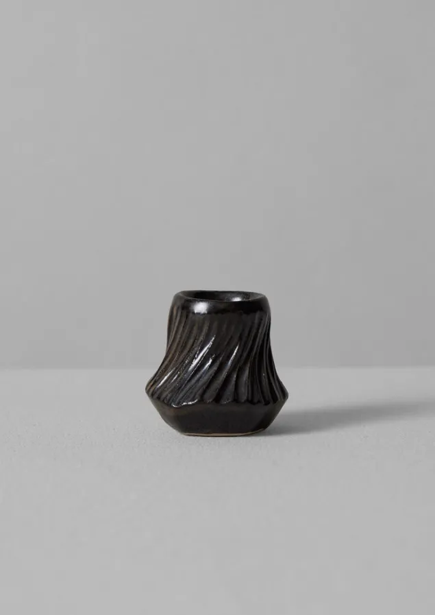 ppp_lab_hand_pinched_stoneware_candle_holder_3-1.webp Decorative Pieces | Ceramics-TOAST PPP Lab Hand Pinched Stoneware Candle Holder DarkBrown