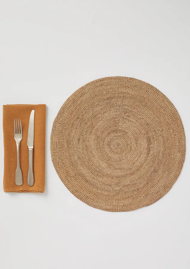raffia_placemat_4.webp Kitchen | Tableware-TOAST Raffia Placemat Shell
