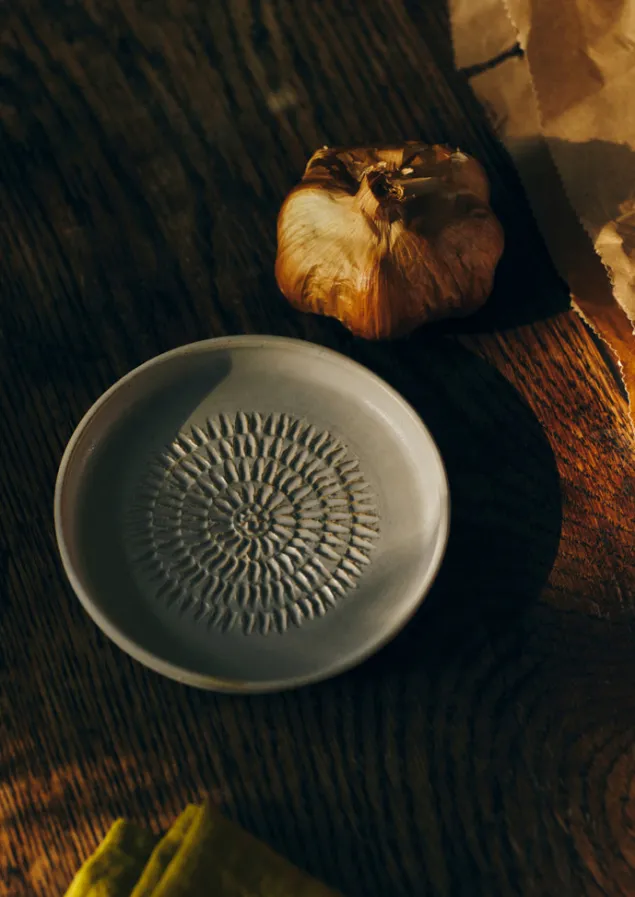 Ceramics | Kitchen-TOAST Rebecca Williams Garlic Grater MatteWhite