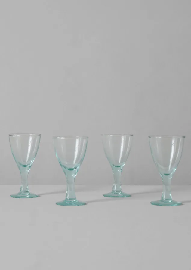 Glass | Tableware-TOAST Recycled Bolivian Wine Glasses Set Clear
