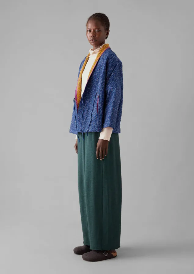 Gowns | Nightwear-TOAST Repurposed Ikat Kantha Jacket Blues