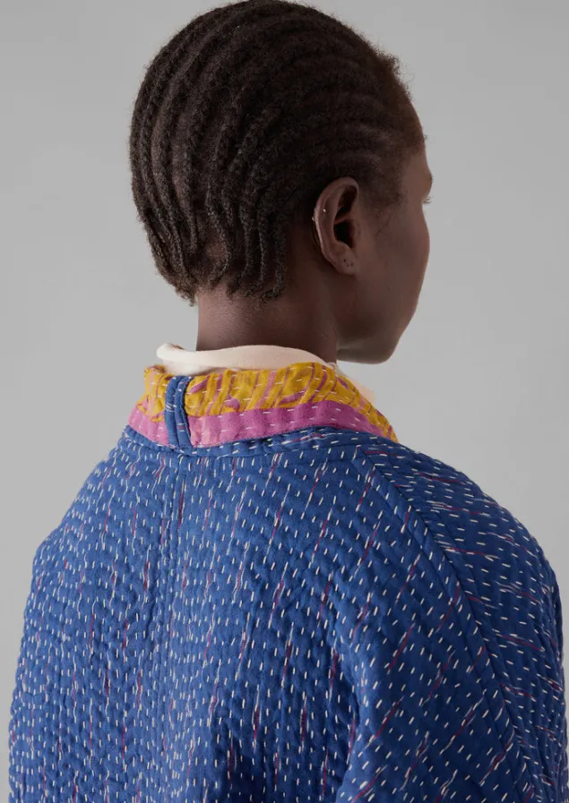 repurposed_ikat_kantha_jacket_3-3.webp Gowns | Nightwear-TOAST Repurposed Ikat Kantha Jacket Blues