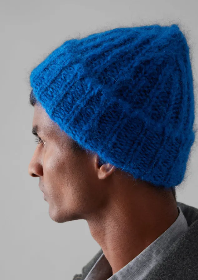ribbed_mohair_hat_2.webp Hats, Scarves & Gloves-TOAST Ribbed Mohair Hat Cobalt