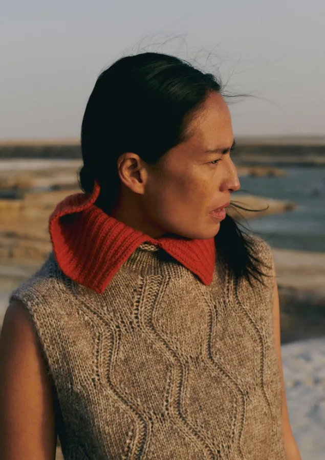 Hats, Scarves & Gloves | Cashmere-TOAST Ribbed Wool Cashmere Snood BurntEmber