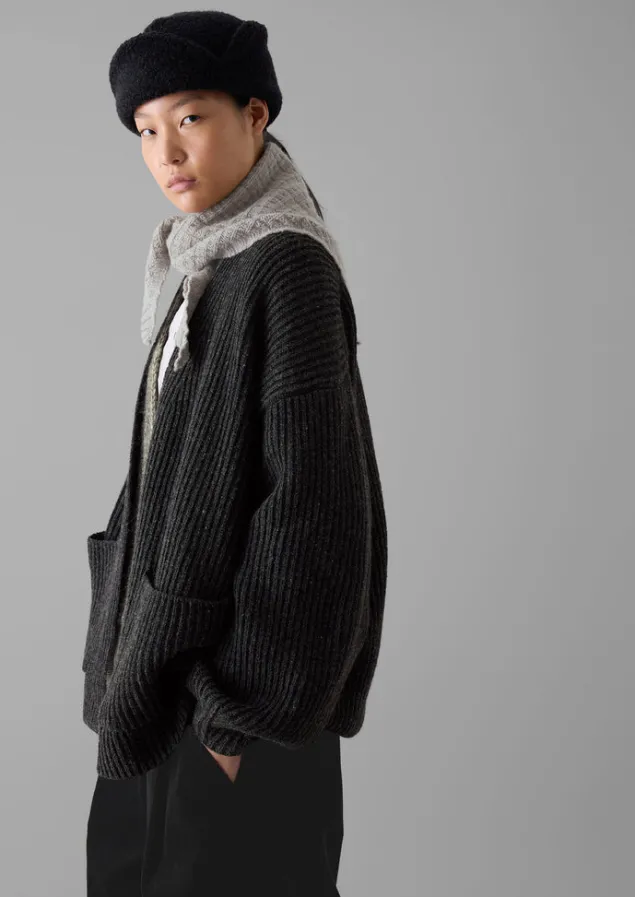 ribbed_wool_knitted_cardigan_8.webp Knitwear-TOAST Ribbed Wool Knitted Cardigan Charcoal