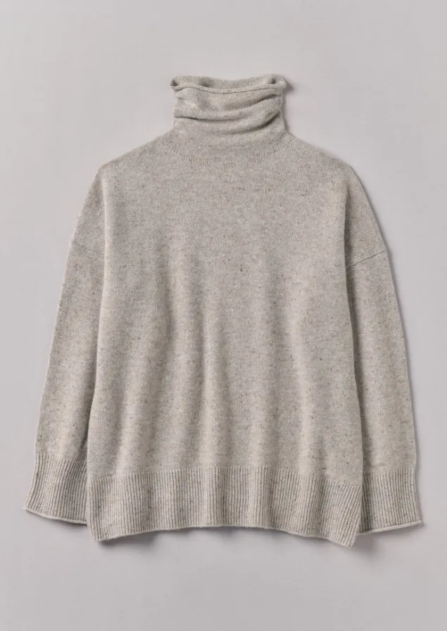 Jersey | Cashmere-TOAST Roll Neck Wool Cashmere Sweater Oatmeal