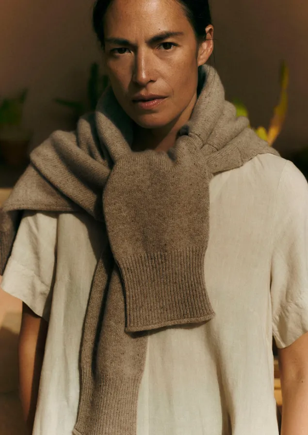 Jersey | Cashmere-TOAST Roll Neck Wool Cashmere Sweater Oatmeal