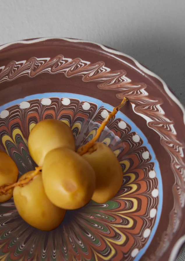 romanian_horezu_bowl_2.webp Ceramics-TOAST Romanian Horezu Bowl Cocoa/Multi