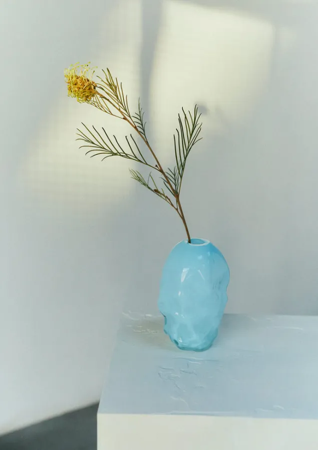 rosie_stonham_small_membrane_vase_2-1.webp Glass | Decorative Pieces-TOAST Rosie Stonham Small Membrane Vase PaleBlue