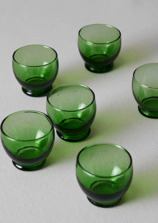 rounded_moroccan_glasses_set_7-1.webp Glass | Tableware-TOAST Rounded Moroccan Glasses Set Green