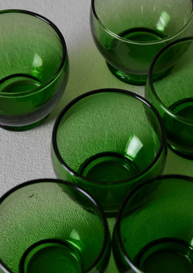 rounded_moroccan_glasses_set_9-1.webp Glass | Tableware-TOAST Rounded Moroccan Glasses Set Green