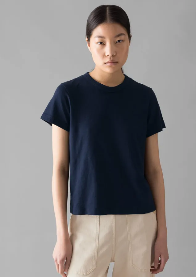 sadie_organic_cotton_boy_tee_5-3.webp Jersey | Tops & Tees-TOAST Sadie Organic Cotton Boy Tee DarkIndigo