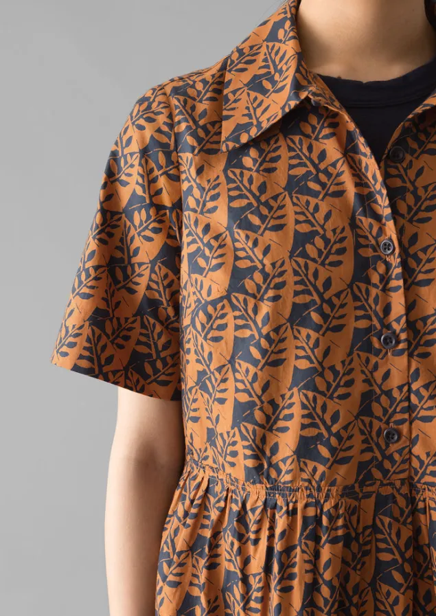 selma_cotton_shirt_dress_3.webp Dresses-TOAST Selma Cotton Shirt Dress Midnight/Spice