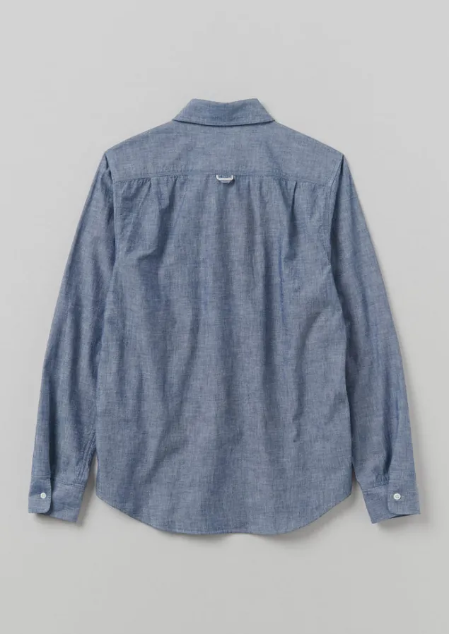 selvedge_cotton_chambray_shirt_4.webp Shirts-TOAST Selvedge Cotton Chambray Shirt Indigo